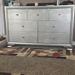 Dresser with vanity mirror