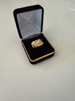 Gold 10kt nugget ring