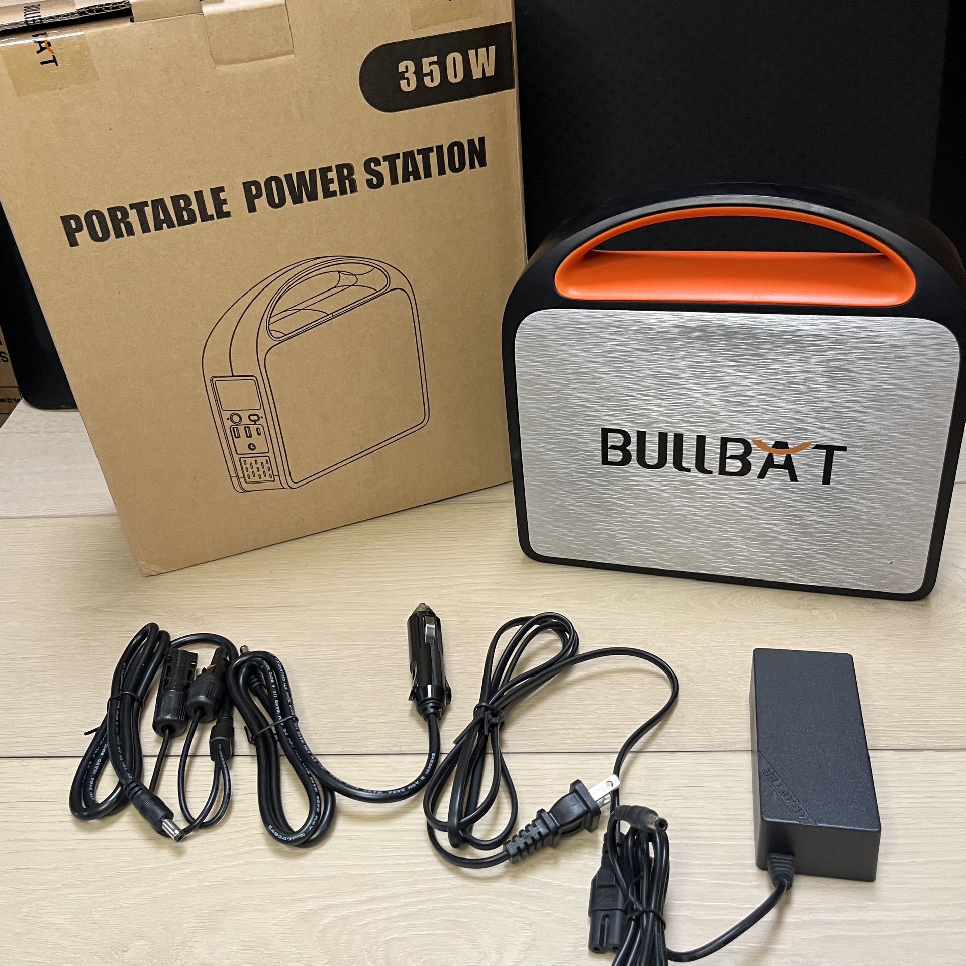 350W Portable Power Station Electric Generator Power Bank With Light