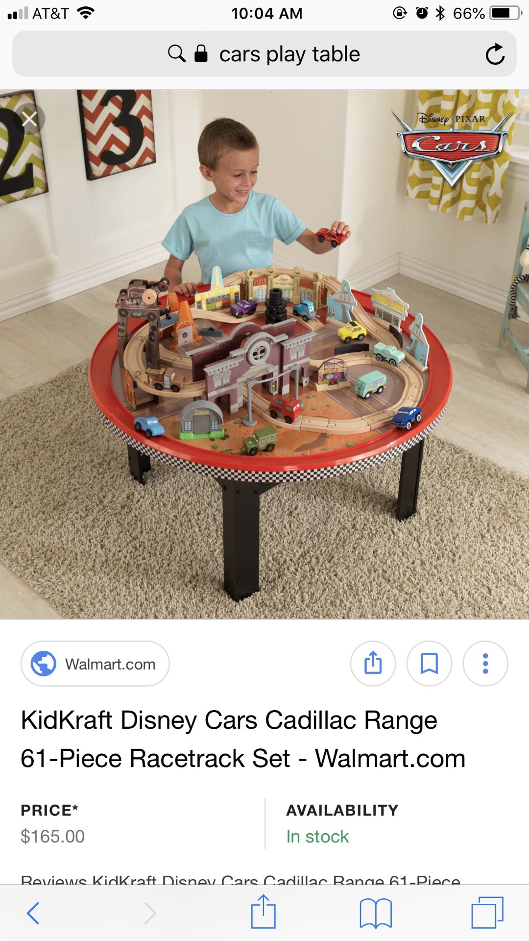 Cars play table, table only