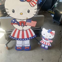 Fourth Of July / Patriotic Hello Kitty Cutout 