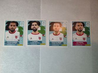 Panini FIFA World Cup 2026 Jordan National Team Stickers - Set of 4