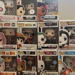Funko Pops 10$ Each Or 90$ All