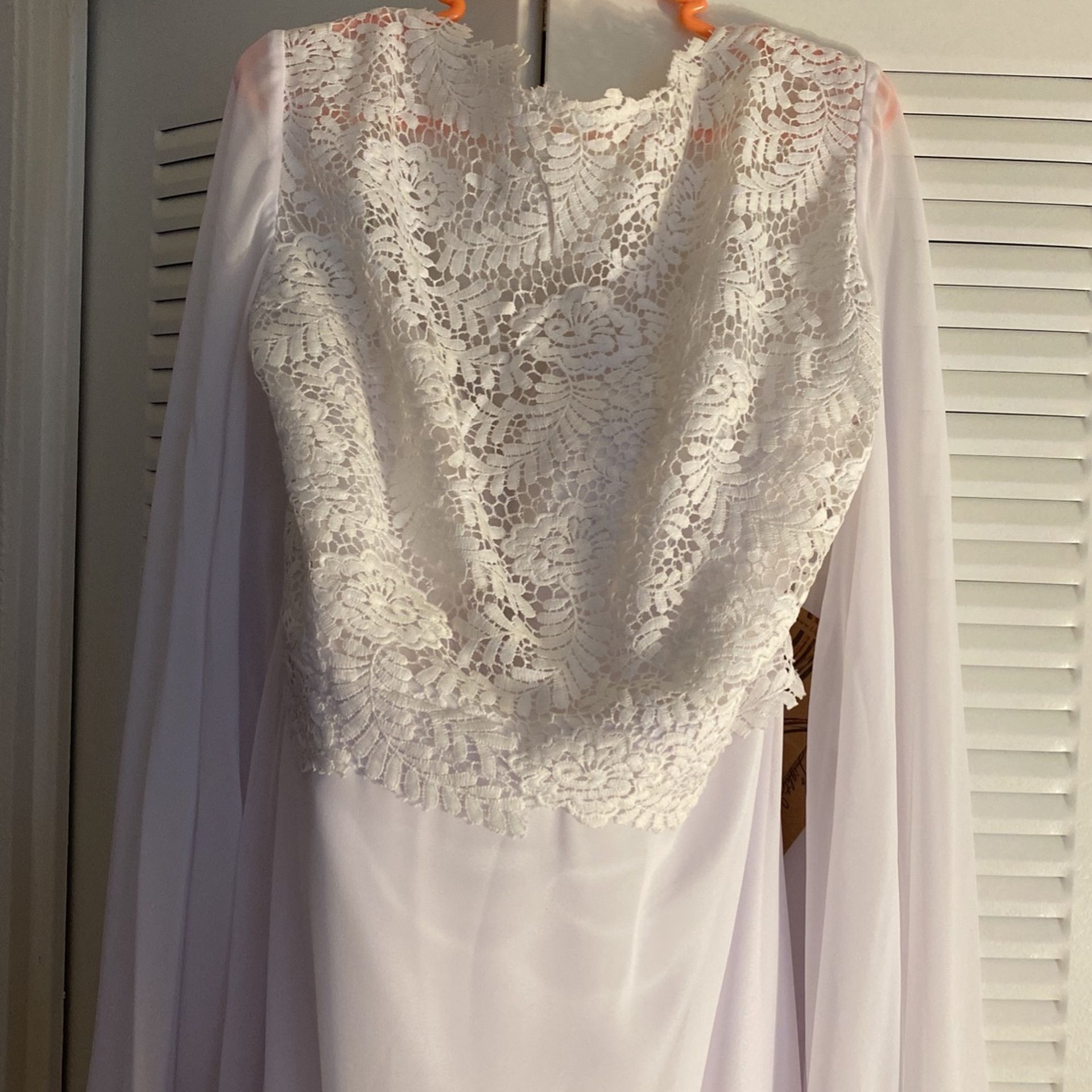 White Wedding Dress Size 18