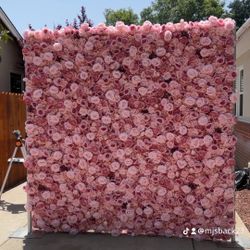 Pink Flower Wall 