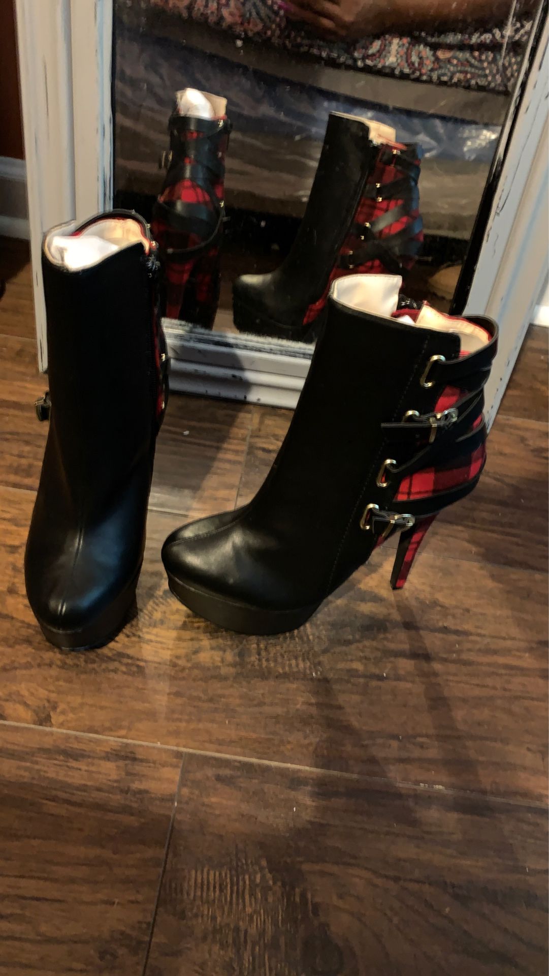 Sexy Sophisticated!!!!! Black half Boots 7 1/2 Brand new !!!!! Great deal $25per pair