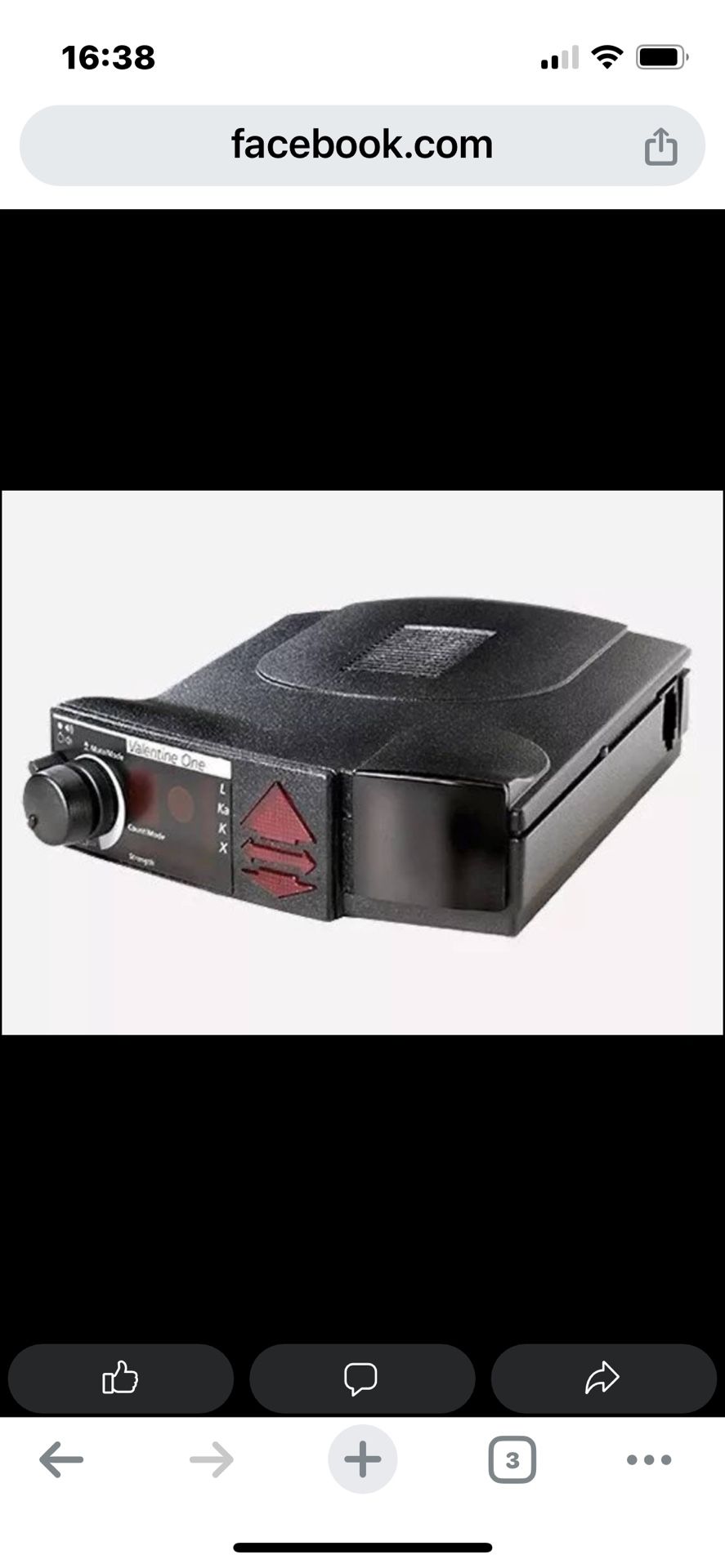 Valentine One Gen 1 Radar Detector