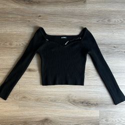 Wild Fable Black Long Sleeve Shirt