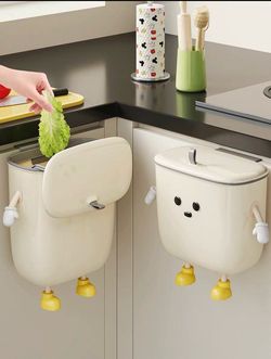 Large wall-mounted trash can