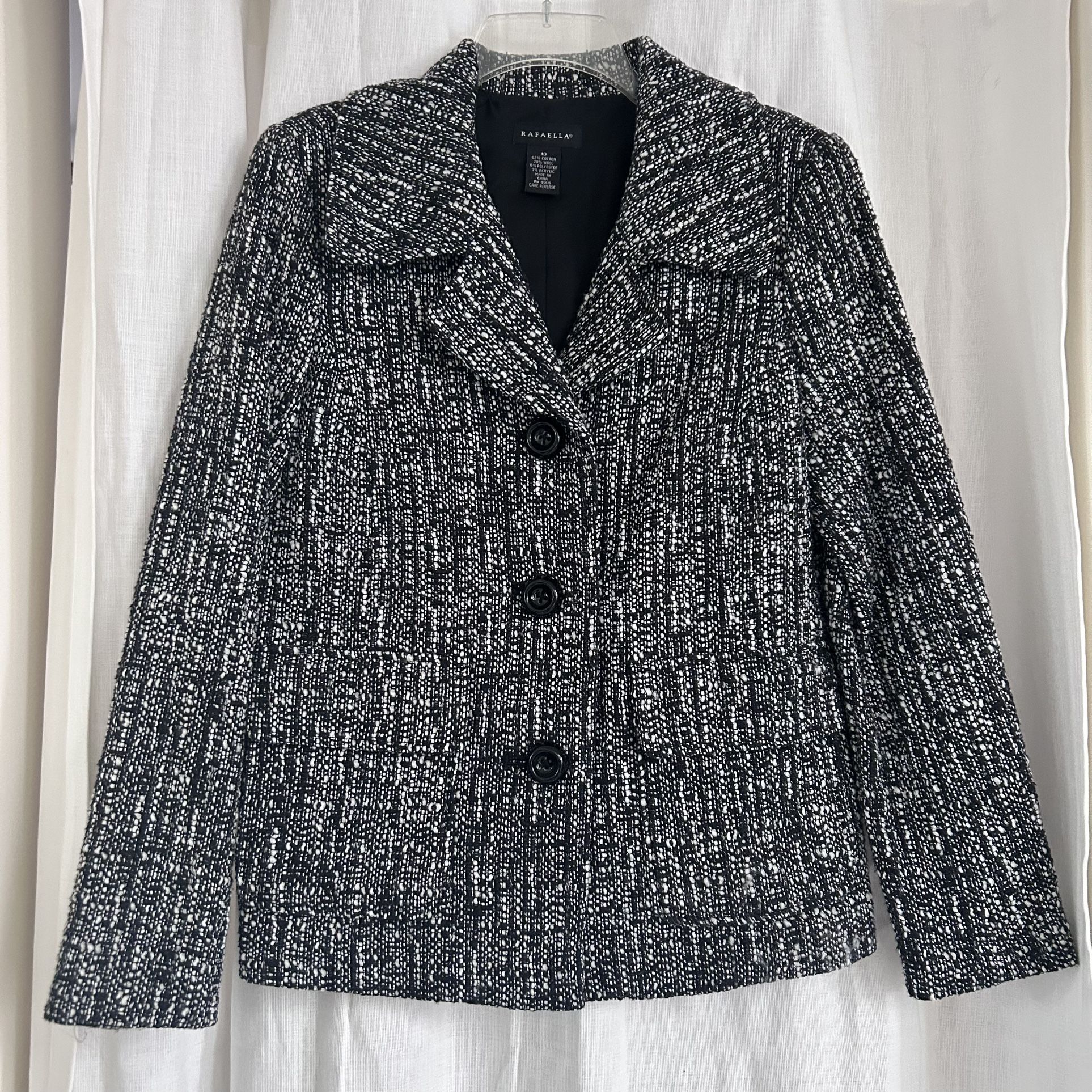 Rafaella Tweed Blazer - Size 10