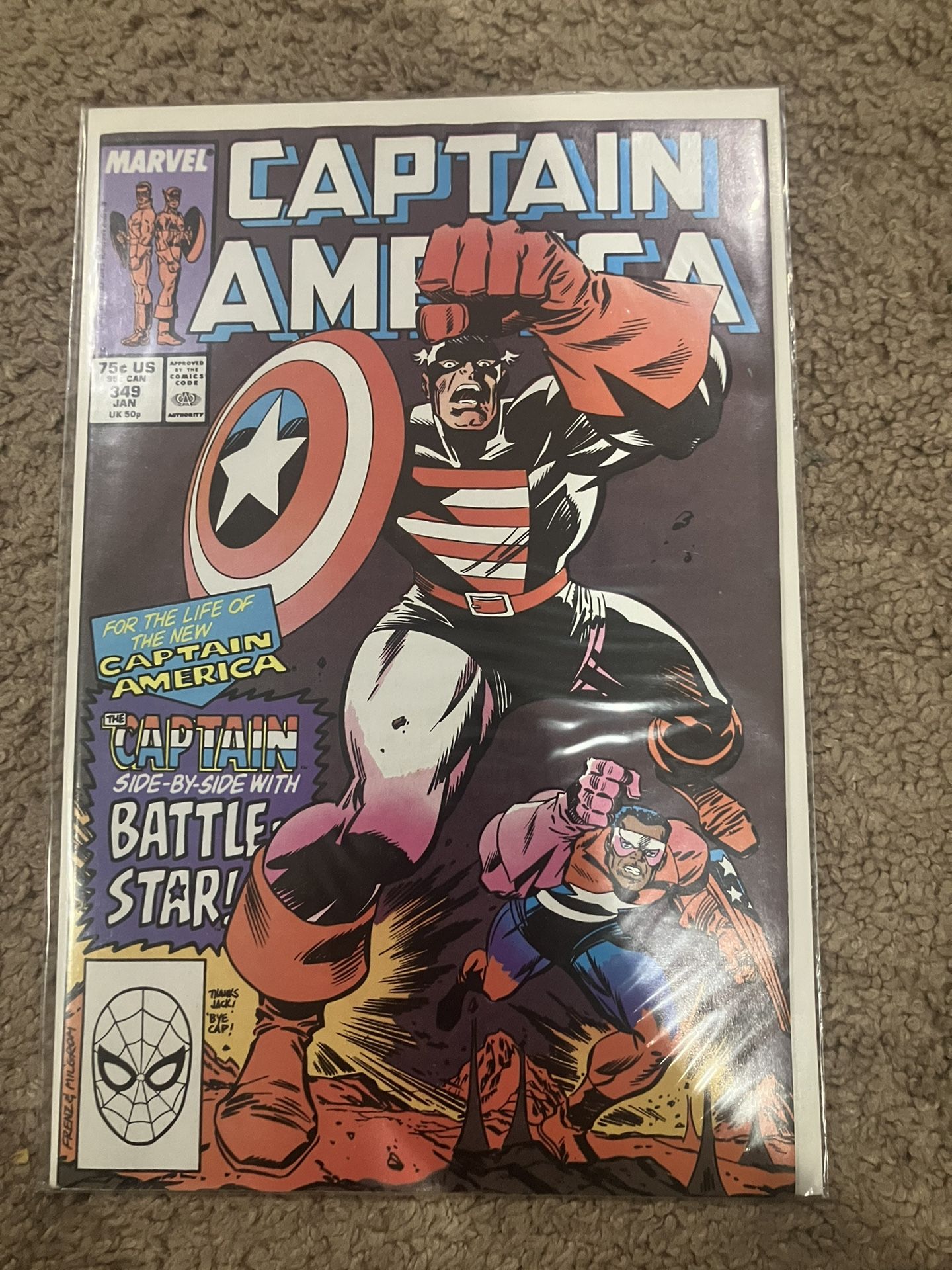 FOR THE LIFE OF THE NEW CAPTAIN AMERICA CAPTAIN SIDE-BY-SIDE WITH BATTLE STAR!