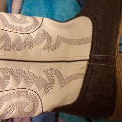 Roper Ostrich Square Toe boots 