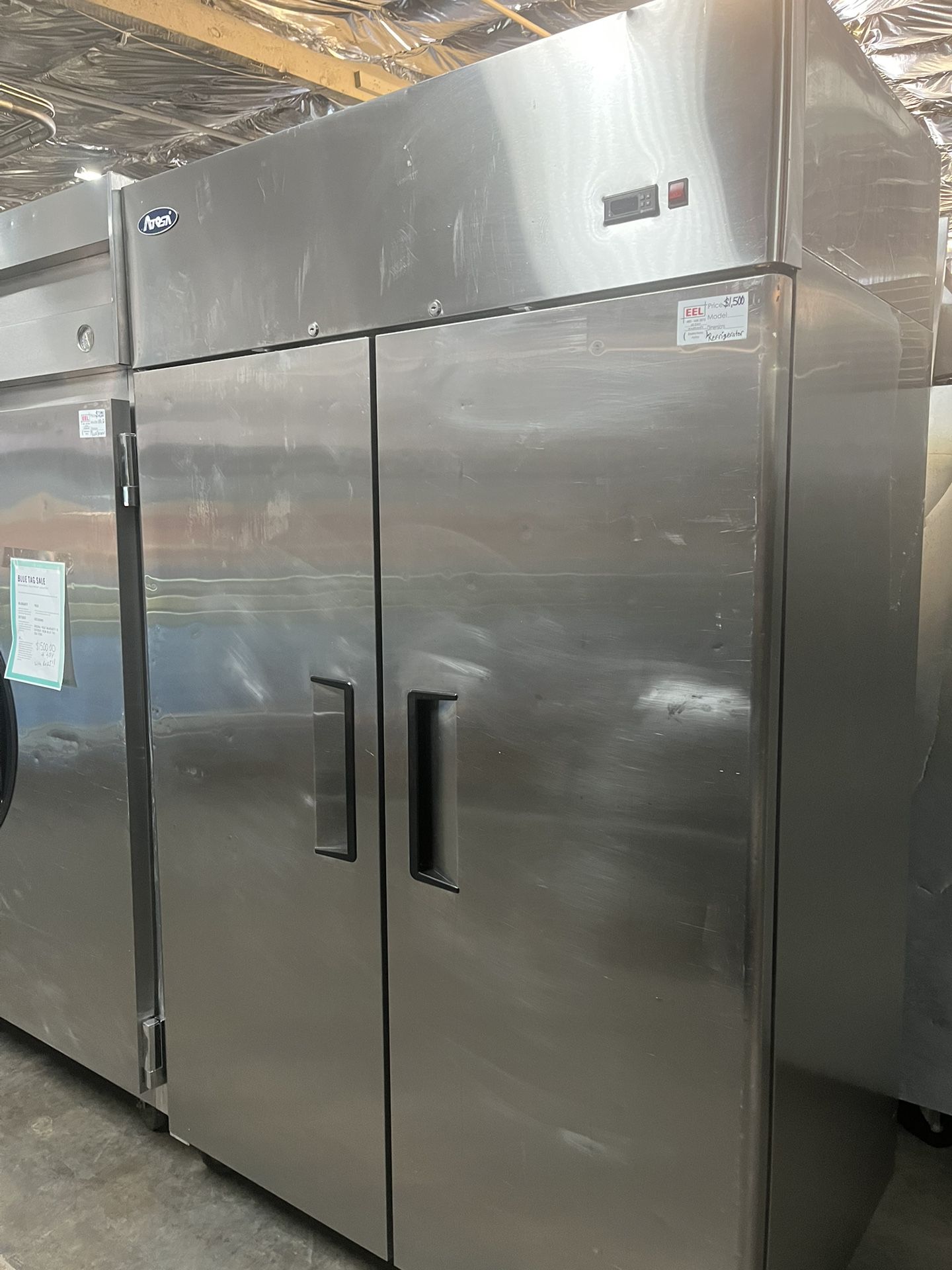 Two Door Stainless Steel Refrigerator