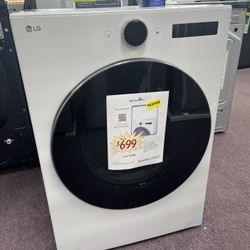 Washer Dryer Set LG White 27’ New Scratch And Dents Promoting Now