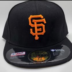 Brand New Men's San Francisco Giants New Era Black 59FIFTY Fitted Hat