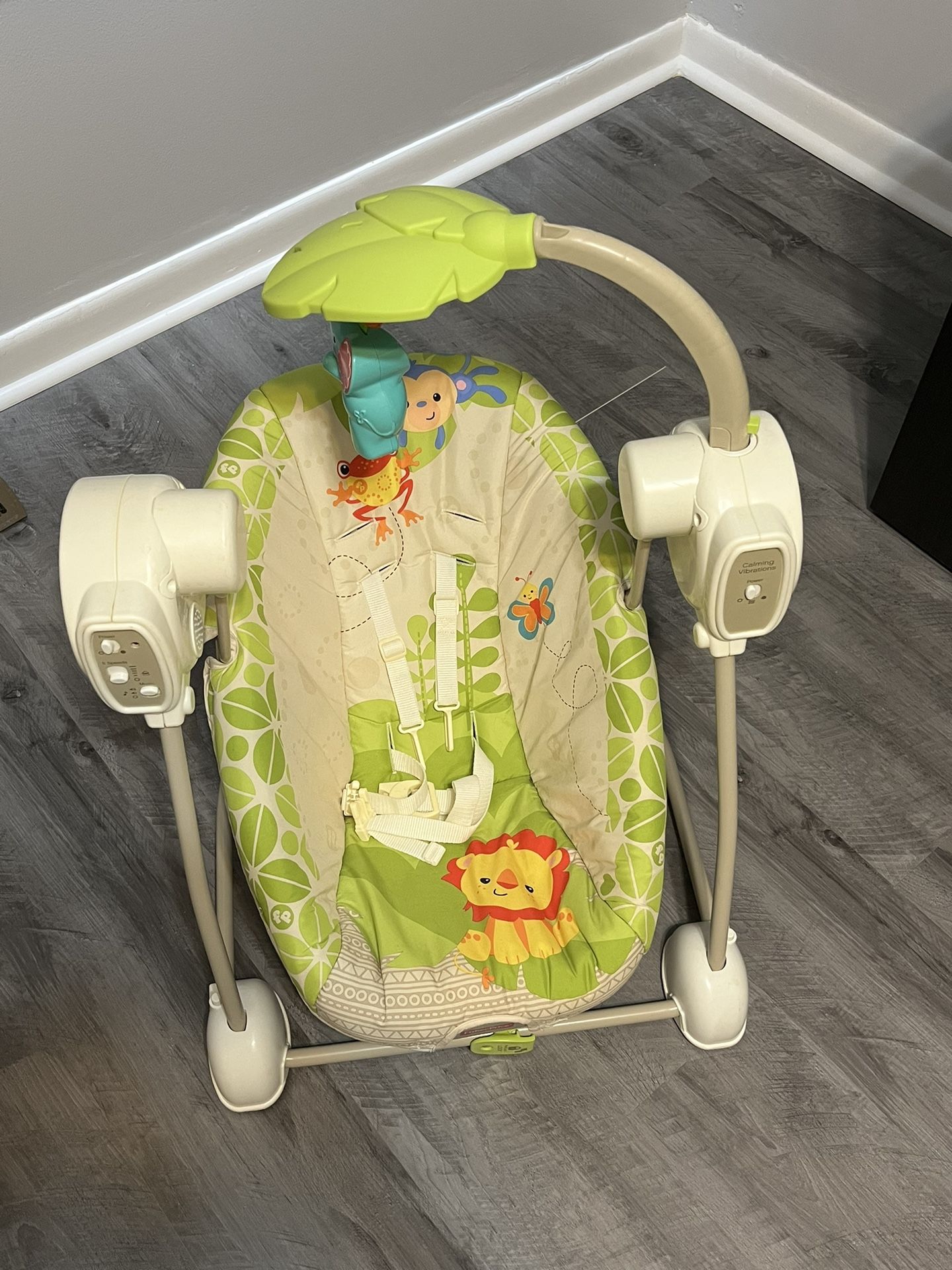 Fisher Price Portable Automatic 5 Speed Baby Swing With Music And Vibrations