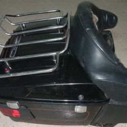 Harley Davidson King Tour-pak Compartment With Luggage Rack,1990's? ,  Needs Some Repair 