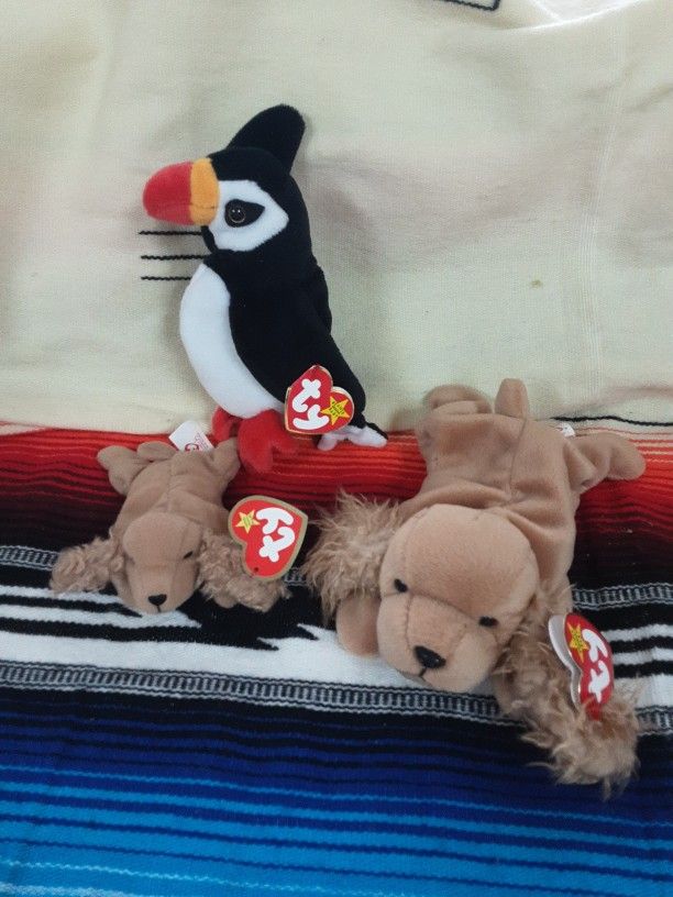 (3) NEW BEANIE BABIES...all With Tags
