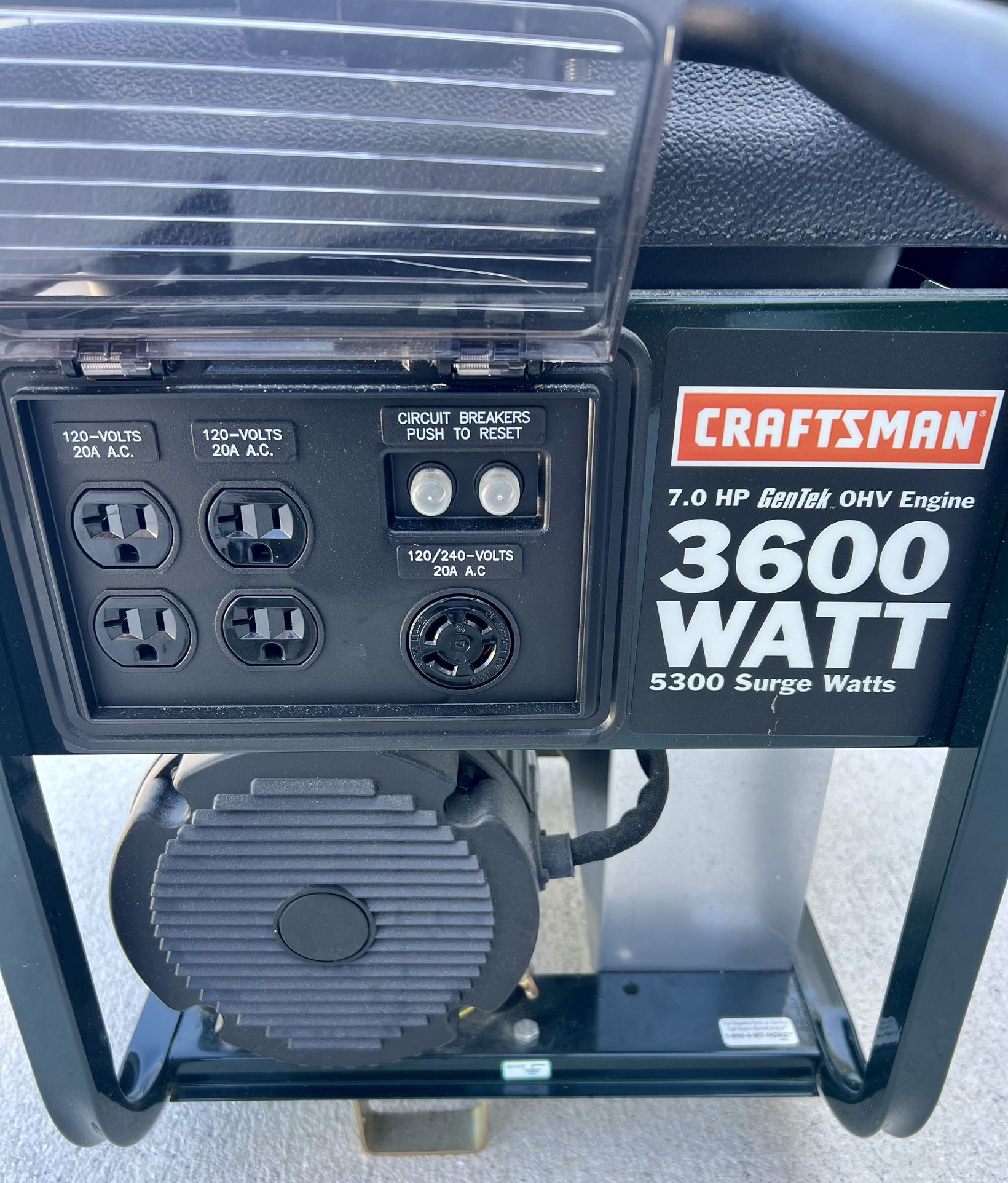 Craftsman 3600 watt Generator