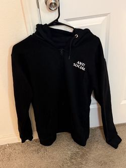 Anti Social Social Club Black Zip-Up Hoodie