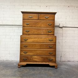 Delivery Is Available Vintage Stickley Chippendale Solid Wood Highboy Dresser Chest $650 Obo!