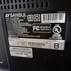 Tv/dvd player with remote