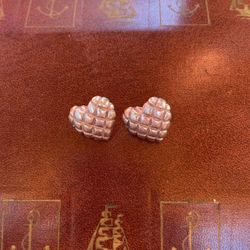 Sterling Silver Heart Earrings 