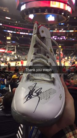 Steph Curry Autographed Shoes