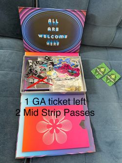 1 EDC GA Ticket & 2 Midstrip Shuttle Passes for sale