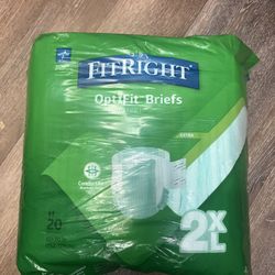 Adult Briefs/diapers  Optifit Briefs Fit right  2XL