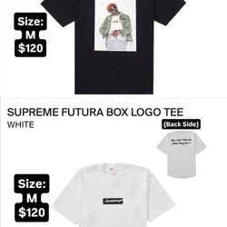 Supreme Andree 3000 & Futura Tees Size L & M (Pick Up Only)