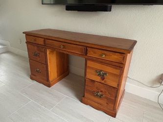 Wood Desk with 7 Working Drawers (flexible on price)