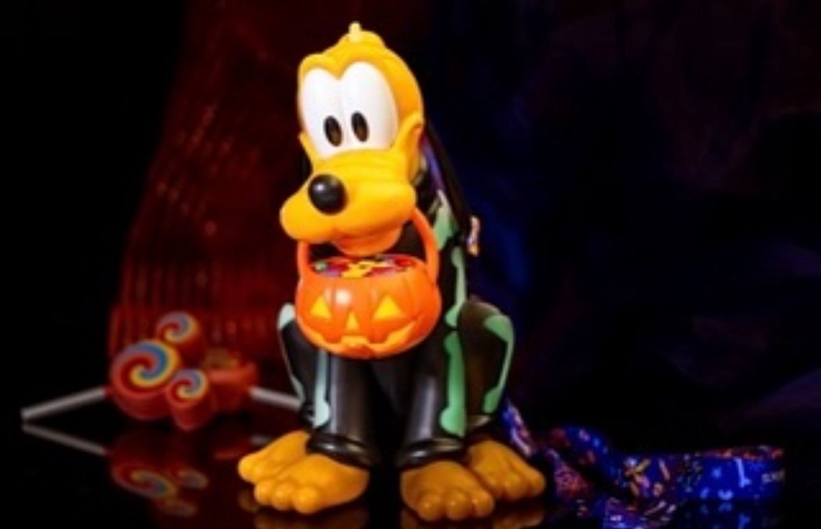 Disneyland Halloween Pluto Skeleton Sipper