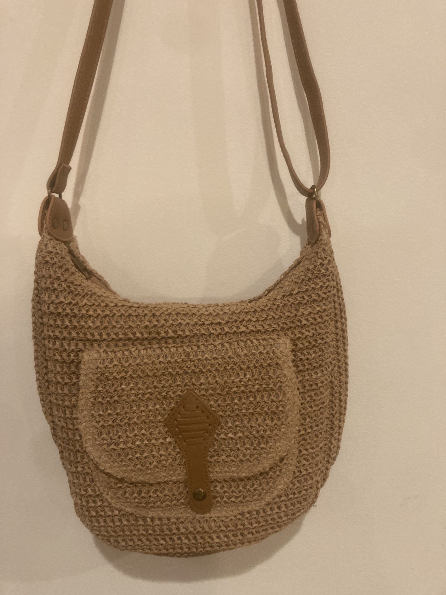 Brown Summer Straw Women Shoulder Bag 