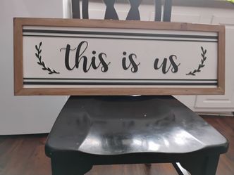 This Is Us Farmhouse Wood Framed Sign