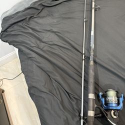 Blue Runner Rod 2 Piece With Jawbone 4000 On It