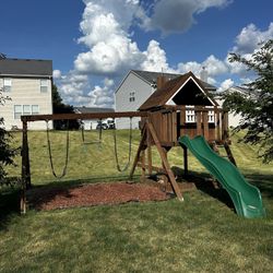 Swing Set  With Sand Box