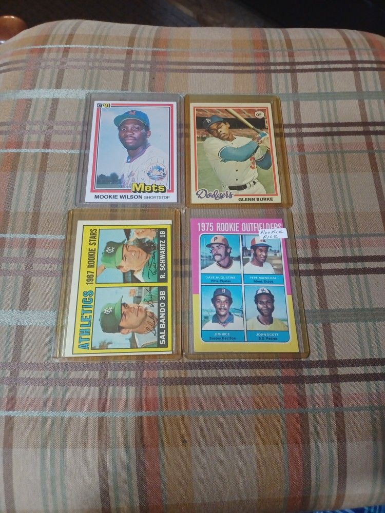 4 Baseball  Rookie Cards 