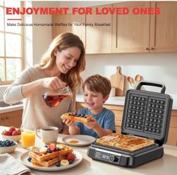 Belgian Waffle Maker with Digital Timer