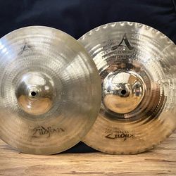 Zildjian 14” A Custom Mastersound Hi Hat Cymbals