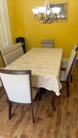 Full dining room table and chairs