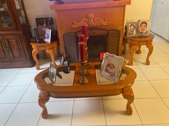 Living room fireplace furniture set
