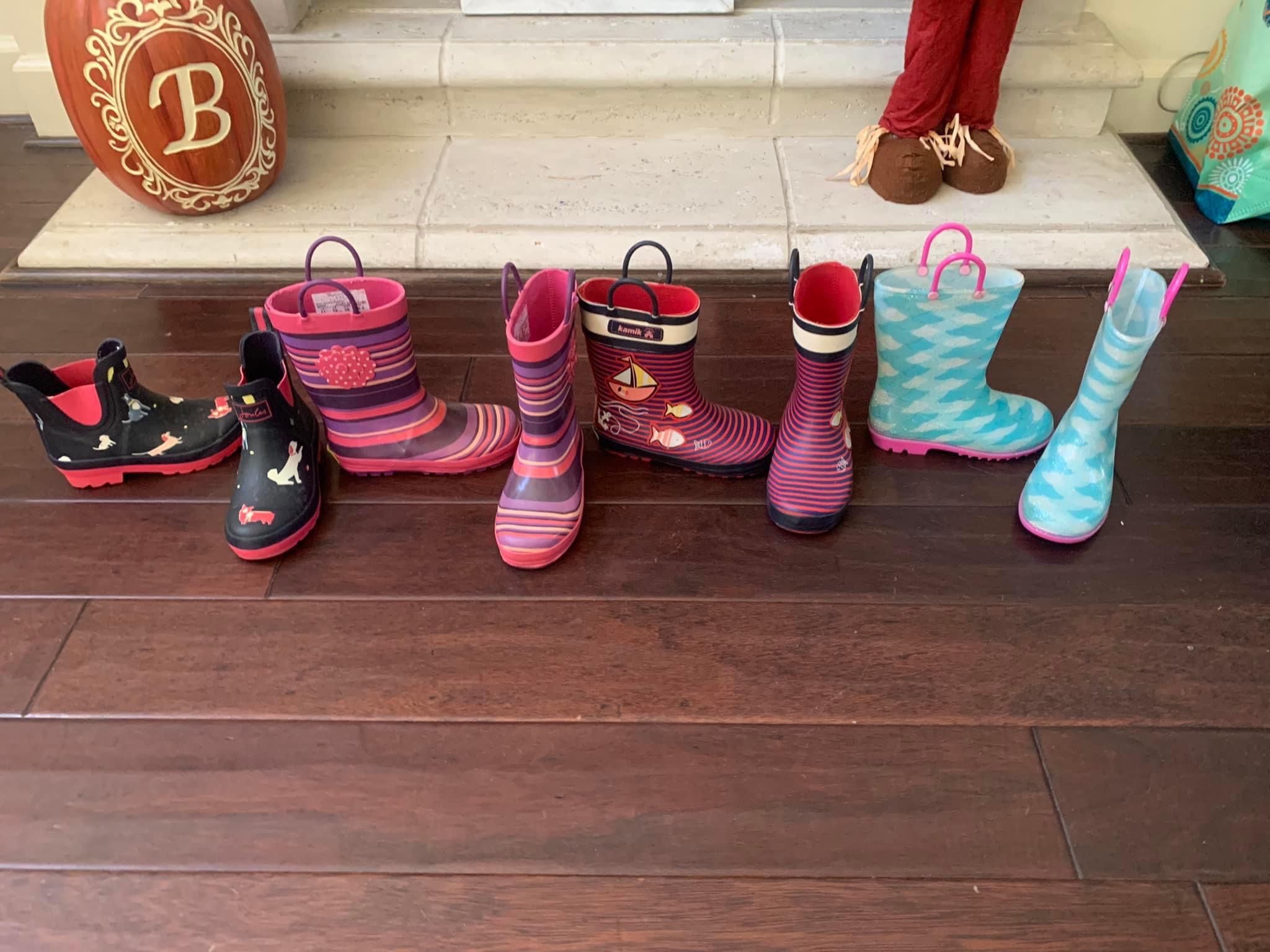 Girls Size 11c Rain Boots