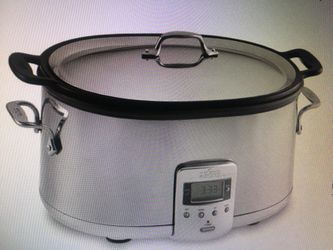 Slow cooker, All Clad 7 QT Electric W/Cast Aluminum Insert