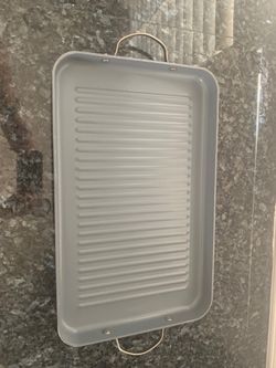 18"x11" Double Burner Griddle: Stovetop Griddle, Electric & Gas Compatible