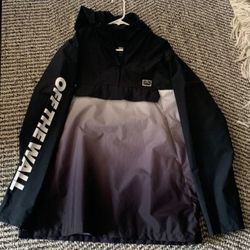 Vans windbreaker that turns into a fanny pack