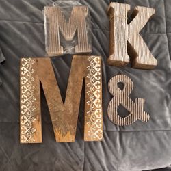 Wooden Decor Letters
