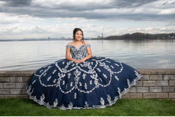Navy Blue Quince Dress