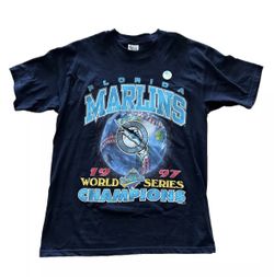 Vintage 90s 1997 Florida Marlins MLB World Champions Tee NEW Size Large 