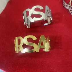 Versace Name Cuff Bracelet